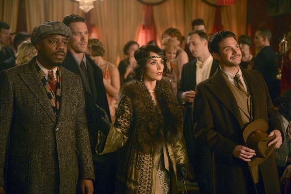 Rufus (Malcolm Barrett) and Lucy (Abigail Spencer) team up with a young Ernest Hemingway (Brandon Barash) in a recent episode of Timeless. Sergei Bachlakov/NBC 